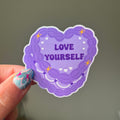 "Love Yourself" Purple Cake