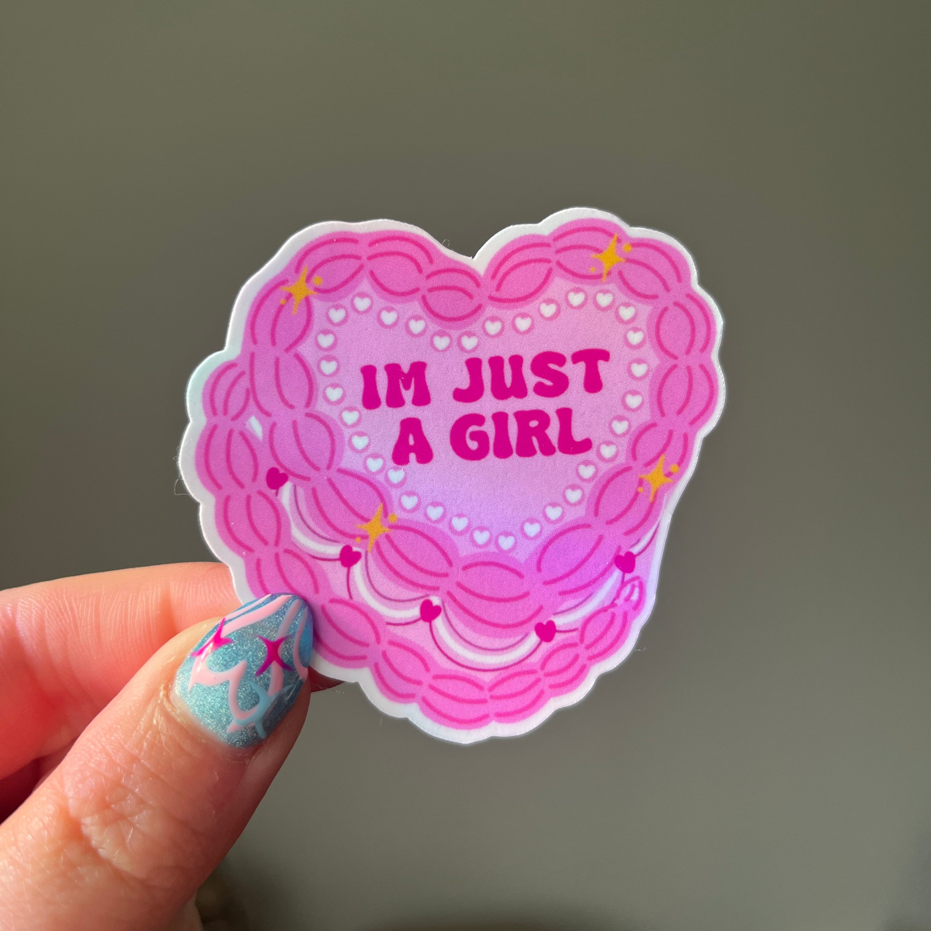 "I'm Just a Girl" Pink Cake